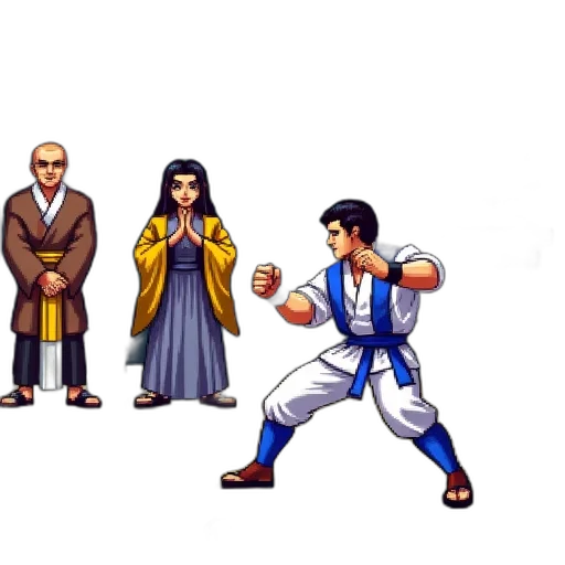 pixel art, concept art, anime, fantasy art transparent PNG cut-out
