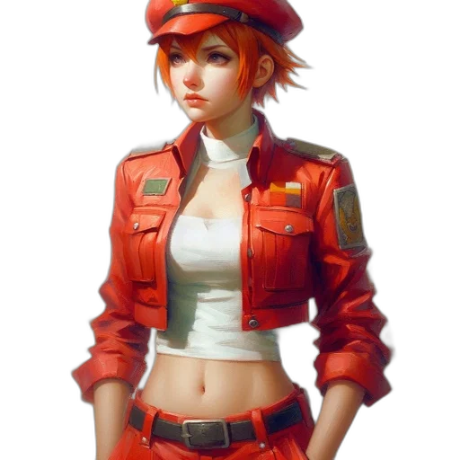 jacket, staff, weapon, hat transparent PNG cut-out