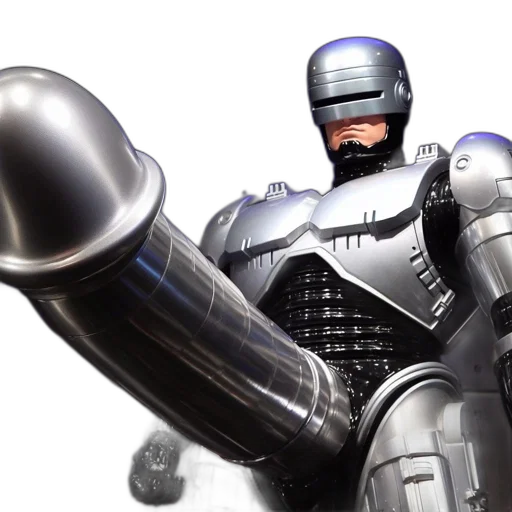 robot, 3d render, concept art, image transparent PNG cut-out