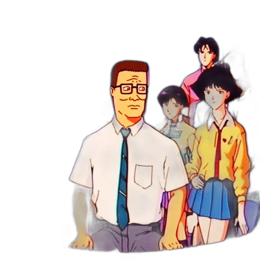 jacket, staff, robot, dress transparent PNG cut-out