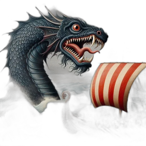 dragon, creature, staff, animal transparent PNG cut-out