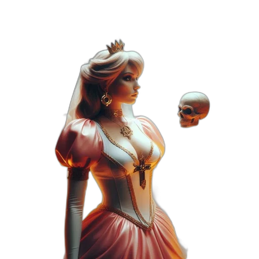 dress, crown, jewelry, robot transparent PNG cut-out
