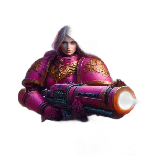 robot, weapon, jacket, staff transparent PNG cut-out