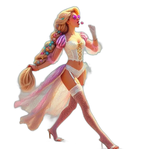 dress, concept art, fantasy art, 3d render transparent PNG cut-out