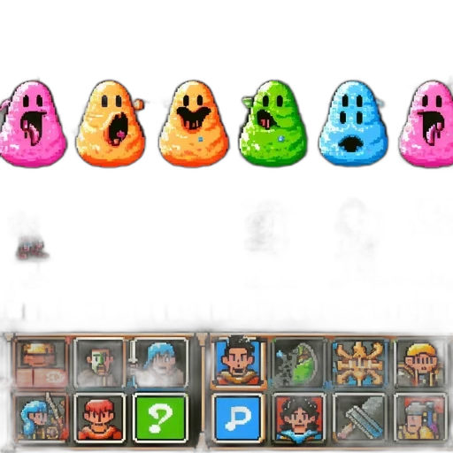 pixel art, concept art, neon, pastel transparent PNG cut-out