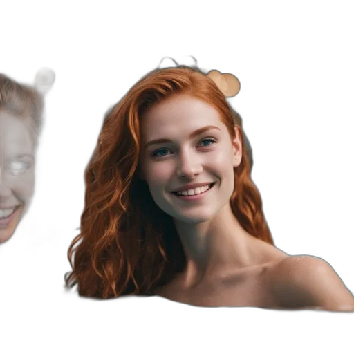 hair, face, crown, creature transparent PNG cut-out