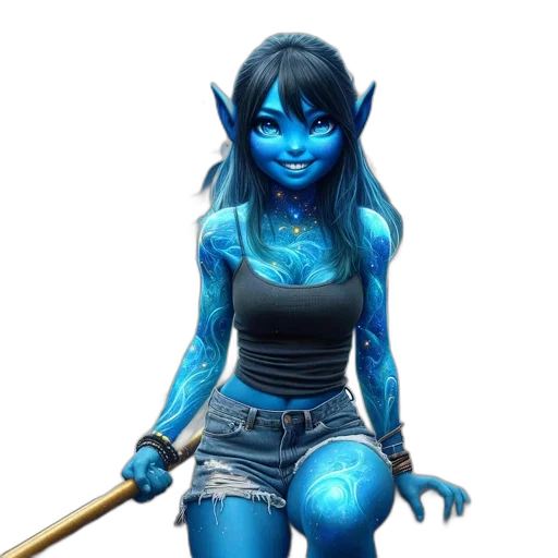 staff, mask, fantasy art, concept art transparent PNG cut-out
