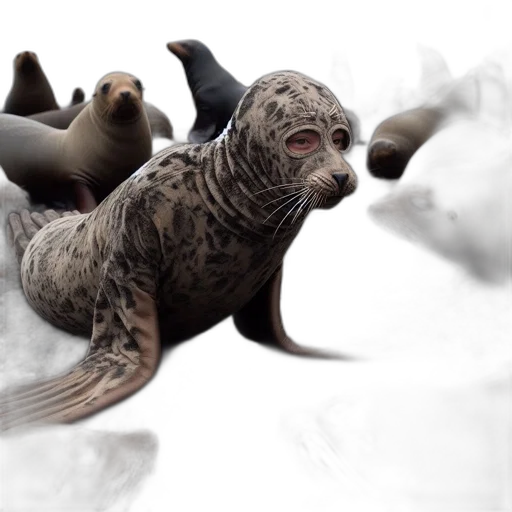 animal, creature, 3d render, concept art transparent PNG cut-out