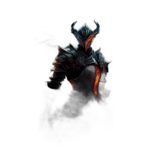 dragon, creature, mask, sword transparent PNG cut-out