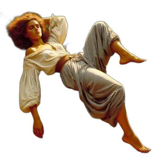 dress, staff, photorealistic, oil painting transparent PNG cut-out