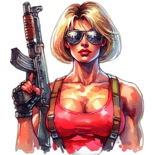 weapon, comic book art, concept art, pixel art transparent PNG cut-out