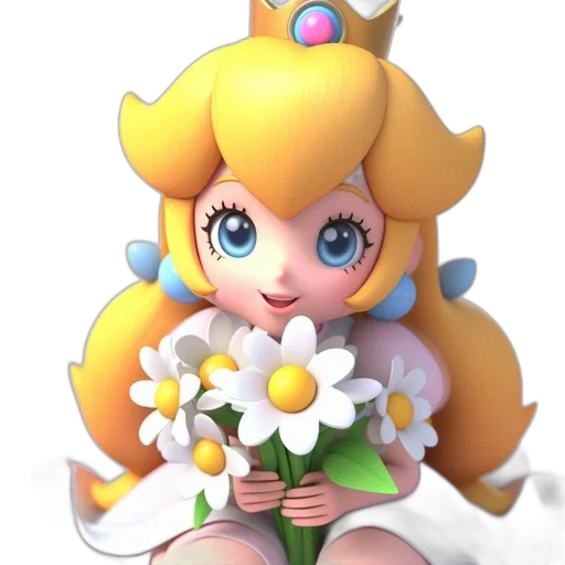 crown, dress, flower, staff transparent PNG cut-out