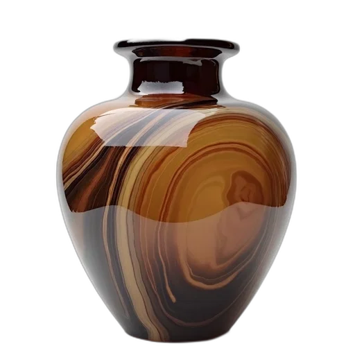 bottle, photorealistic, 3d render, earth tones transparent PNG cut-out