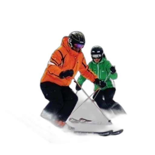 photorealistic, snow, secrets, skiing transparent PNG cut-out