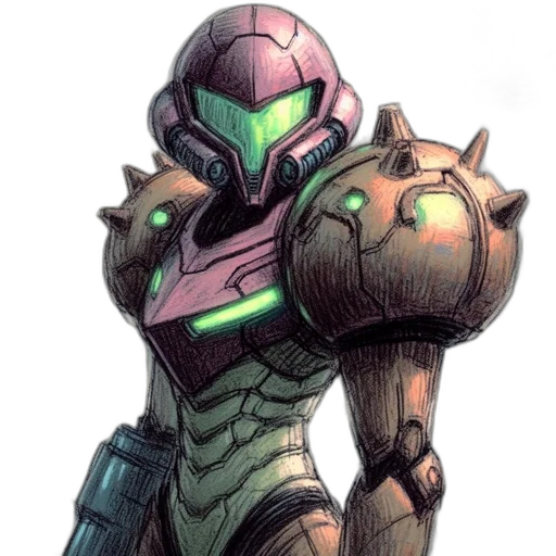 robot, mask, weapon, creature transparent PNG cut-out