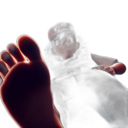 shoes, robot, creature, face transparent PNG cut-out