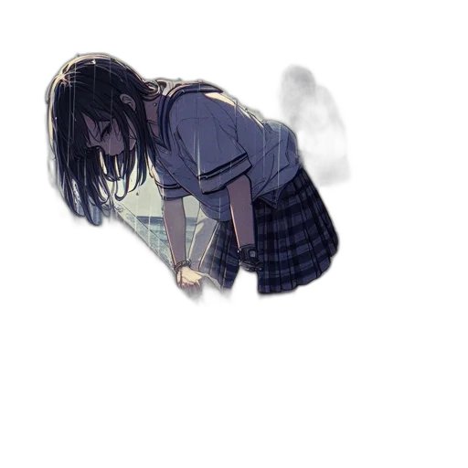 dress, creature, hair, mask transparent PNG cut-out