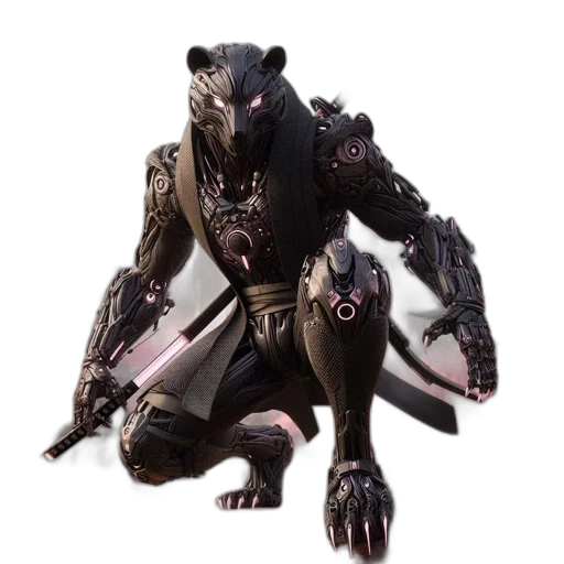 creature, animal, concept art, 3d render transparent PNG cut-out