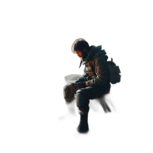 weapon, jacket, robot, creature transparent PNG cut-out
