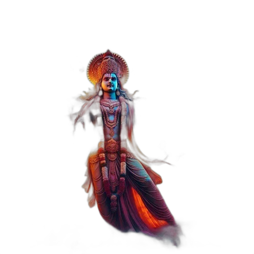 dress, staff, creature, weapon transparent PNG cut-out