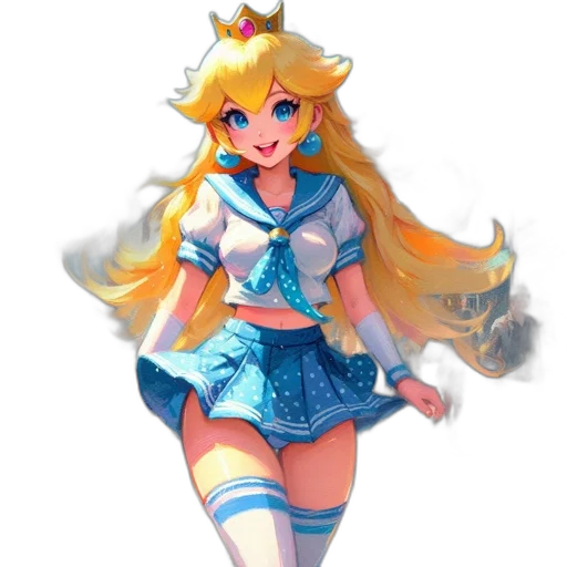 dress, staff, weapon, crown transparent PNG cut-out