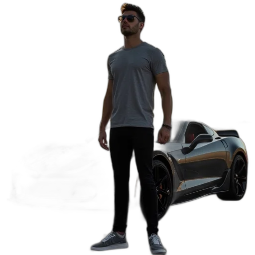 car, jacket, robot, shoes transparent PNG cut-out
