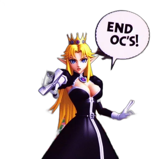 crown, dress, concept art, 3d render transparent PNG cut-out
