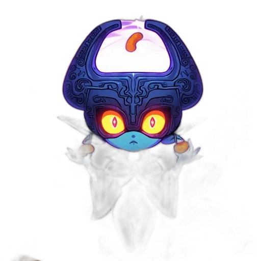 mask, crown, face, creature transparent PNG cut-out