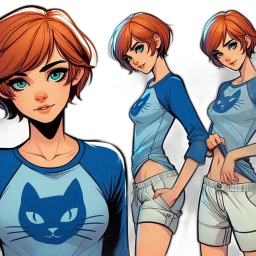 dress, comic book art, concept art, anime transparent PNG cut-out