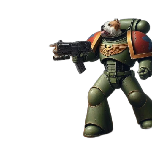 robot, weapon, 3d render, concept art transparent PNG cut-out