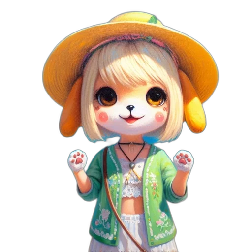 staff, hat, animal, concept art transparent PNG cut-out