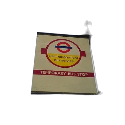 sign, temporary, bus, stop transparent PNG cut-out