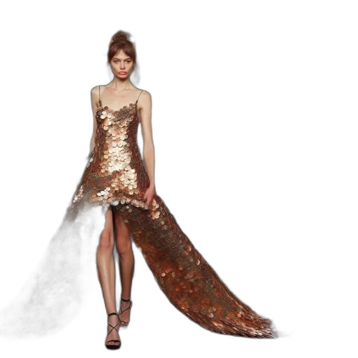 dress, concept art, fantasy art, photorealistic transparent PNG cut-out