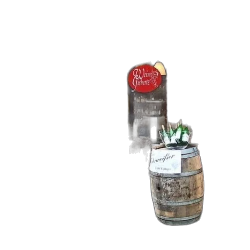 bottle, food, crown, 3d render transparent PNG cut-out