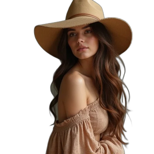 hat, dress, hair, crown transparent PNG cut-out