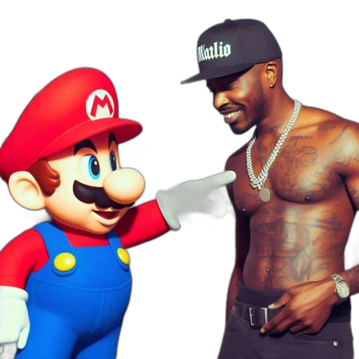 iconic, gaming, character, mario transparent PNG cut-out