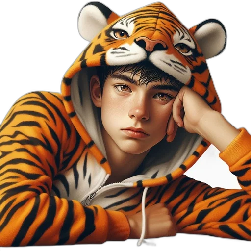 animal, creature, jacket, face transparent PNG cut-out