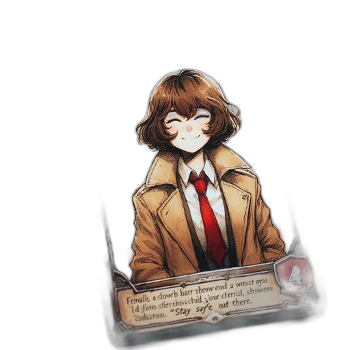 jacket, staff, mask, weapon transparent PNG cut-out