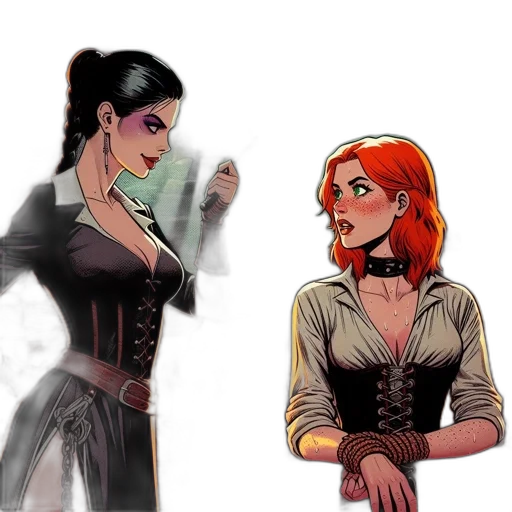 comic book art, concept art, fantasy art, cartoon transparent PNG cut-out