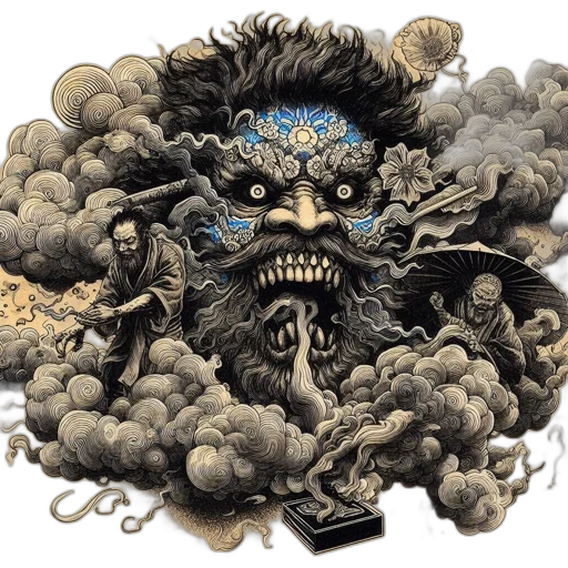 mask, face, creature, fantasy art transparent PNG cut-out