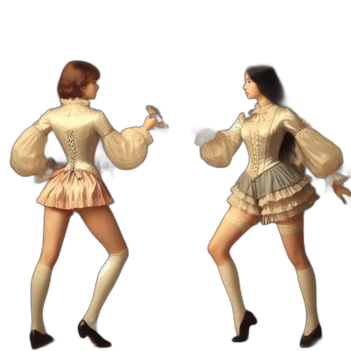 dress, jacket, concept art, 3d render transparent PNG cut-out