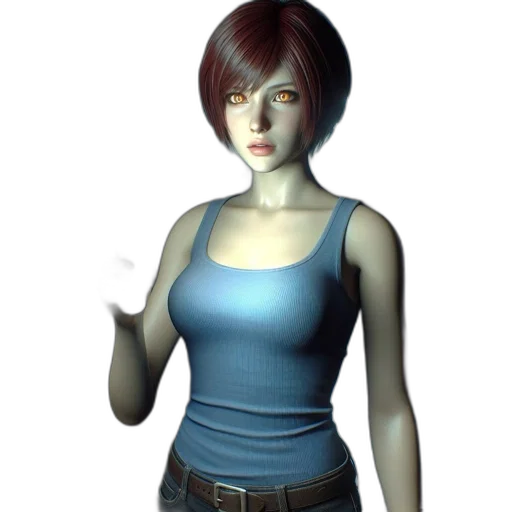 dress, jacket, staff, face transparent PNG cut-out