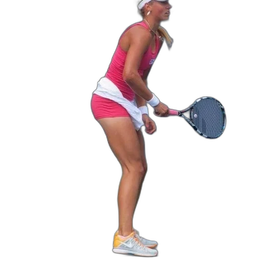 staff, woman, pink, tennis transparent PNG cut-out