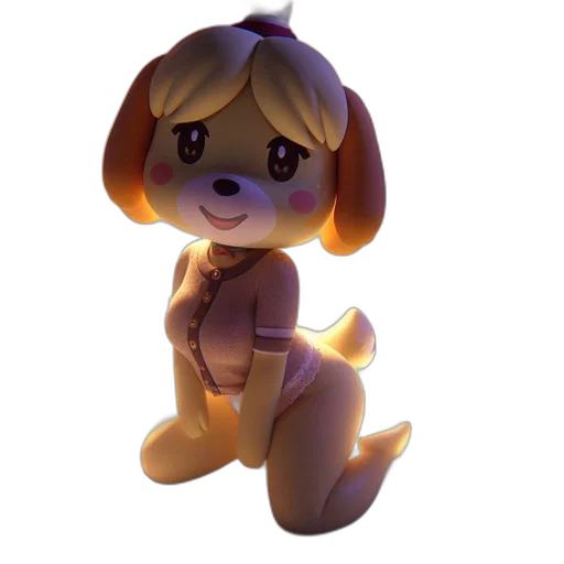 staff, animal, creature, 3d render transparent PNG cut-out