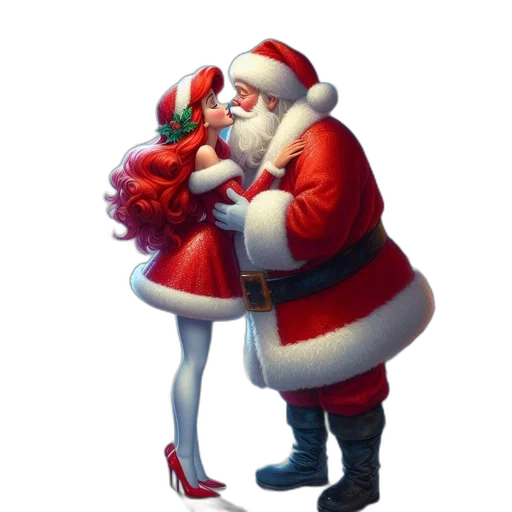 concept art, photorealistic, santa, claus transparent PNG cut-out