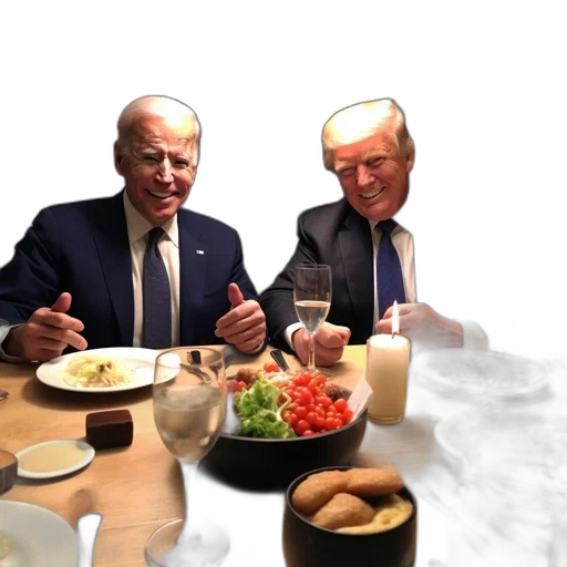 food, two, men, formal transparent PNG cut-out