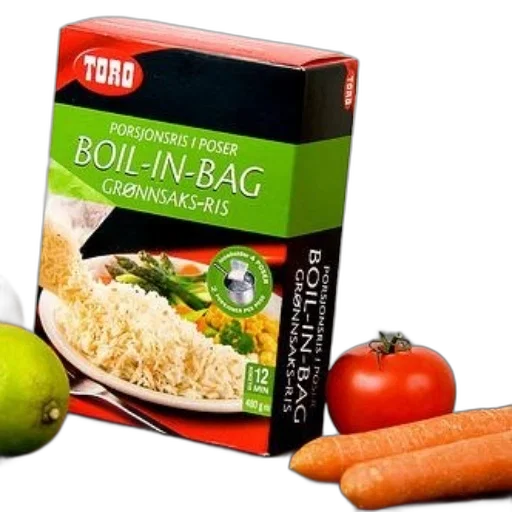 food, box, toro, boil-in-bag transparent PNG cut-out