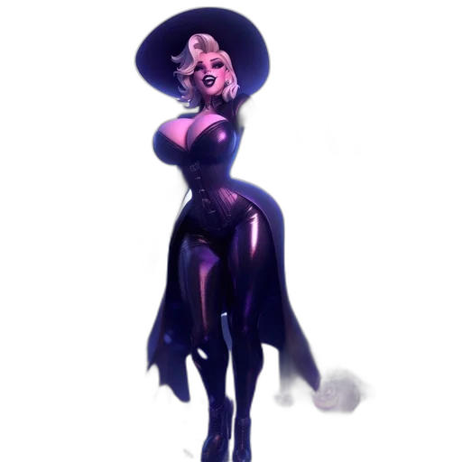 dress, staff, hat, mask transparent PNG cut-out
