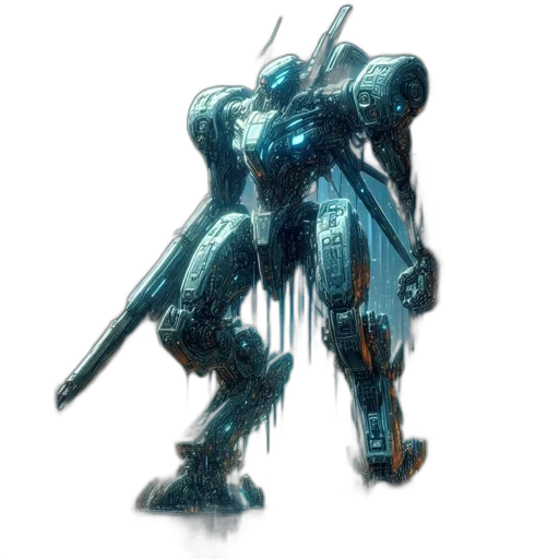 robot, weapon, sword, creature transparent PNG cut-out