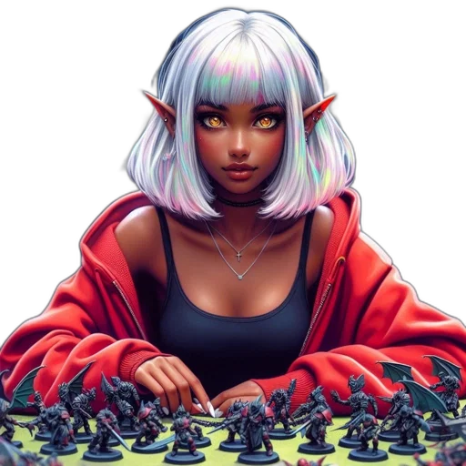 fantasy art, concept art, cyberpunk, pixel art transparent PNG cut-out